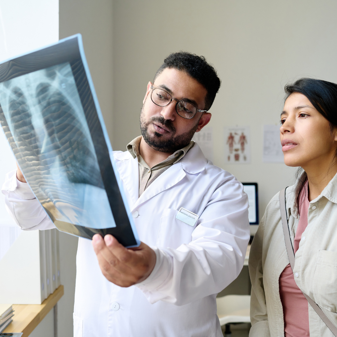 doctor with chest patient