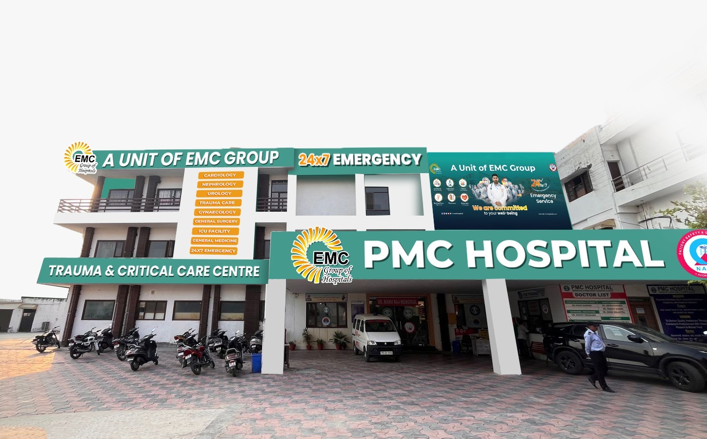 24×7 Advanced Medical Facilities – PMC HOSPITAL (A Unit of EMC Group of Hospitals) Sujanpur!