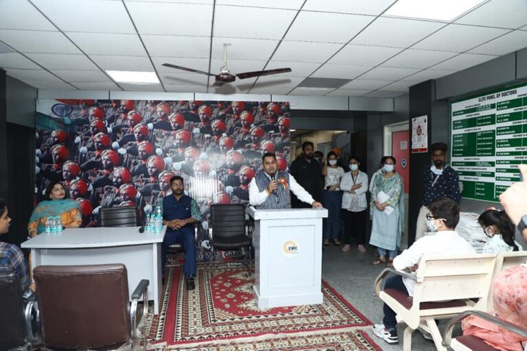 EMC Hopsital Flag Hosting Ceremony