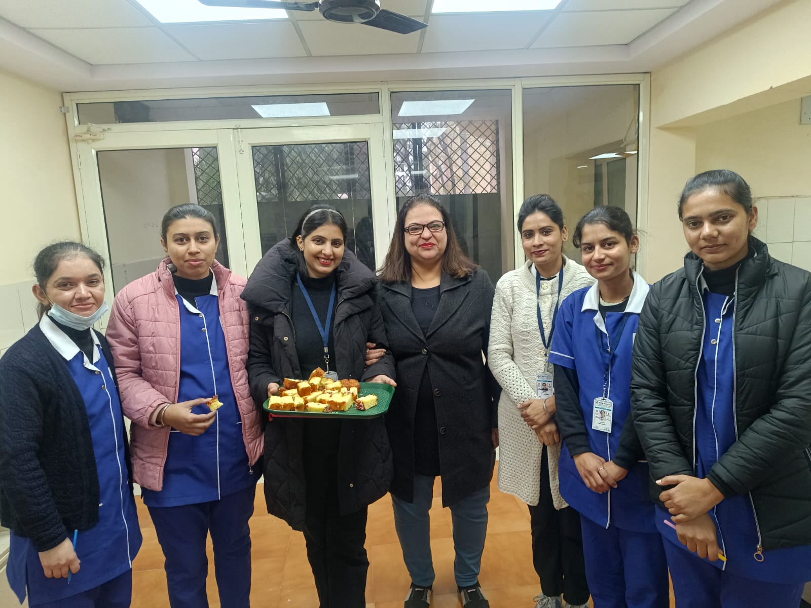 Hospital Staff with Patient 13