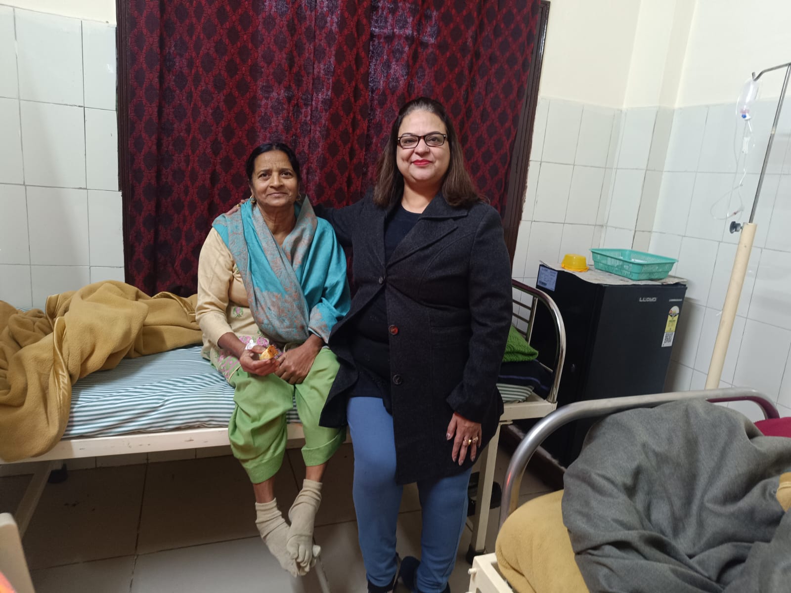 Hospital Staff with Patient 9