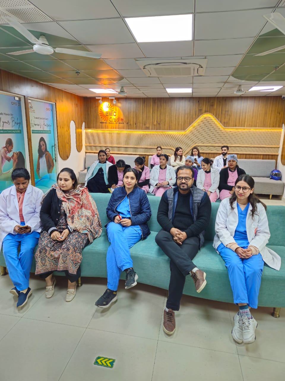 Teaching session on Breastfeeding in EMC Cradle 4