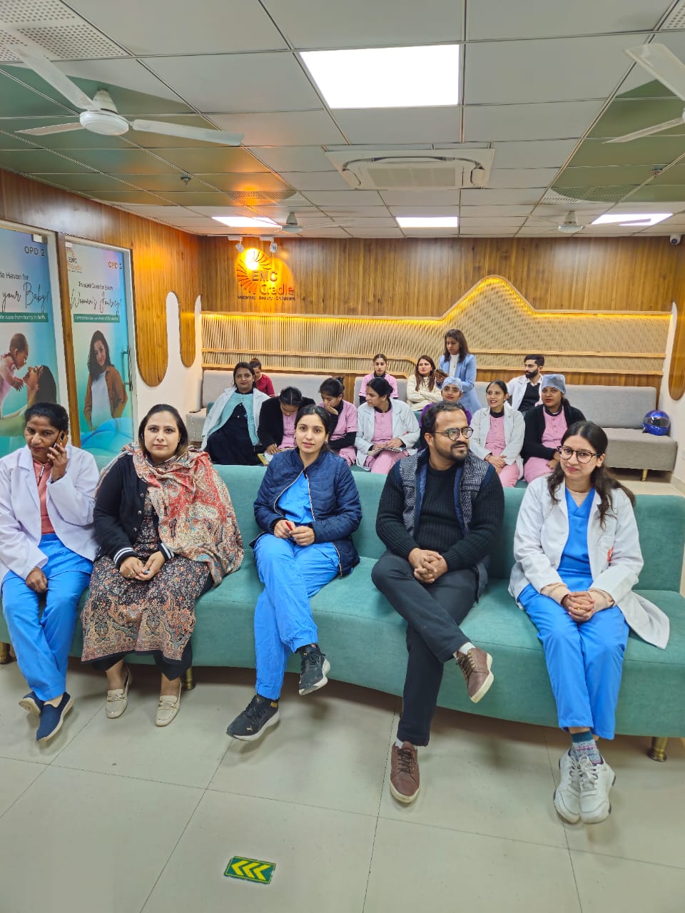 Teaching session on Breastfeeding in EMC Cradle 6