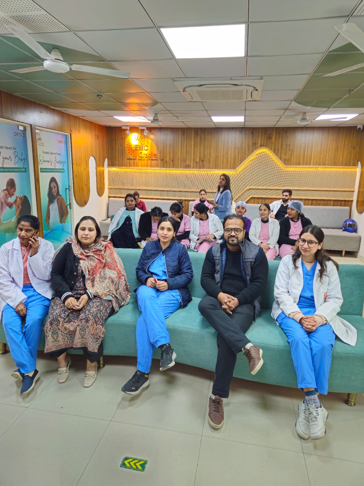 Teaching session on Breastfeeding in EMC Cradle 7