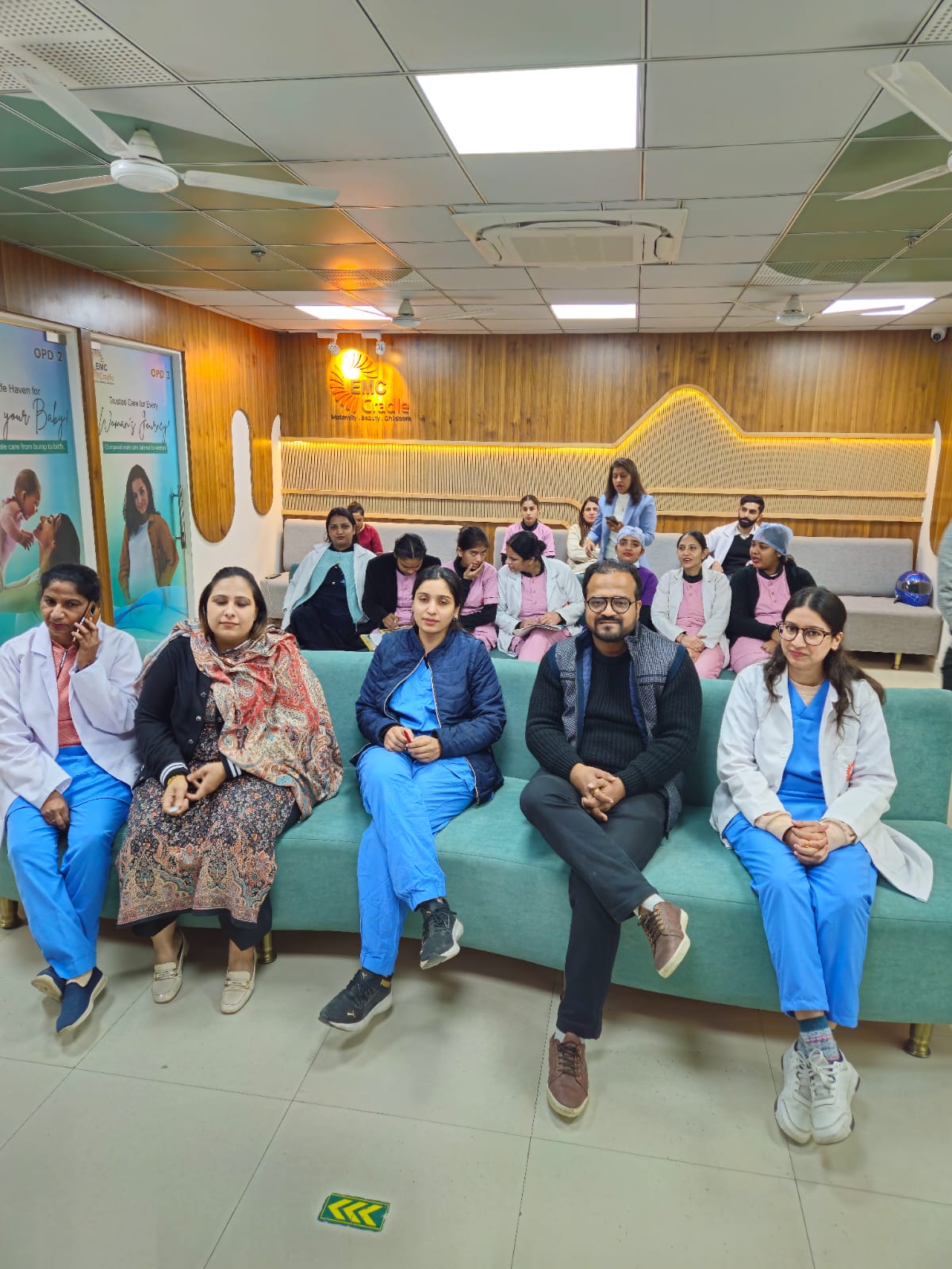Teaching session on Breastfeeding in EMC Cradle 8