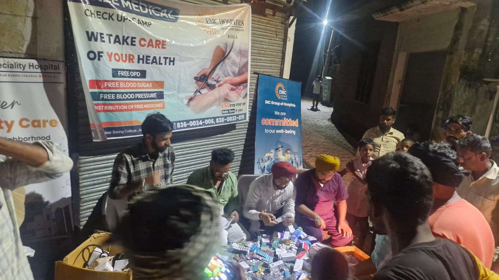 EMC Hospital Batala Free Medical Camp in Flood Areas 8