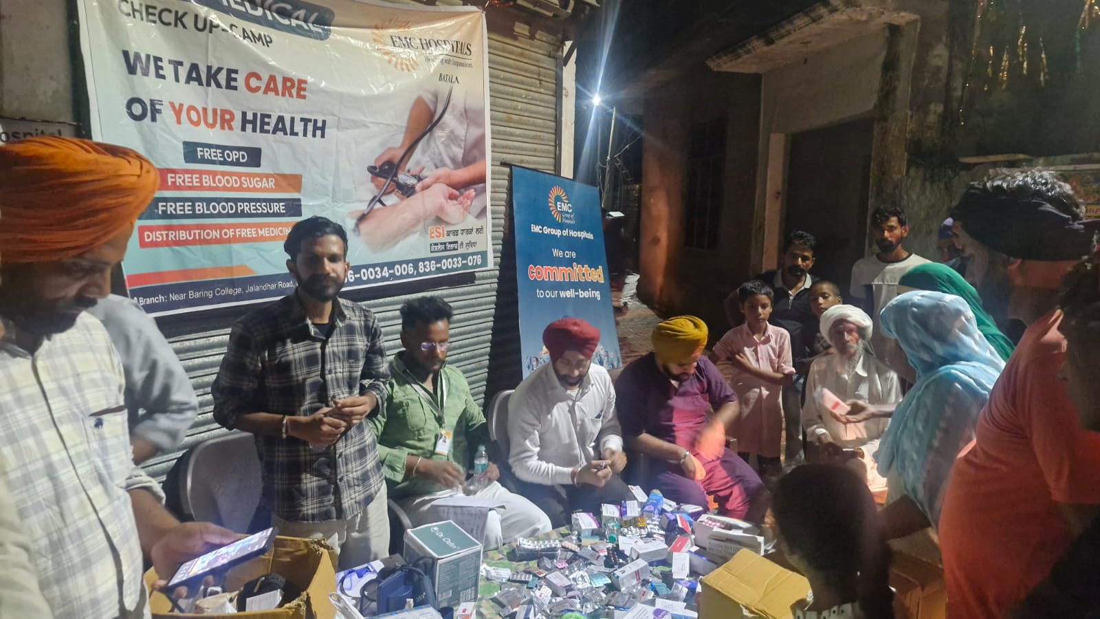EMC Hospital Batala Free Medical Camp in Flood Areas 9