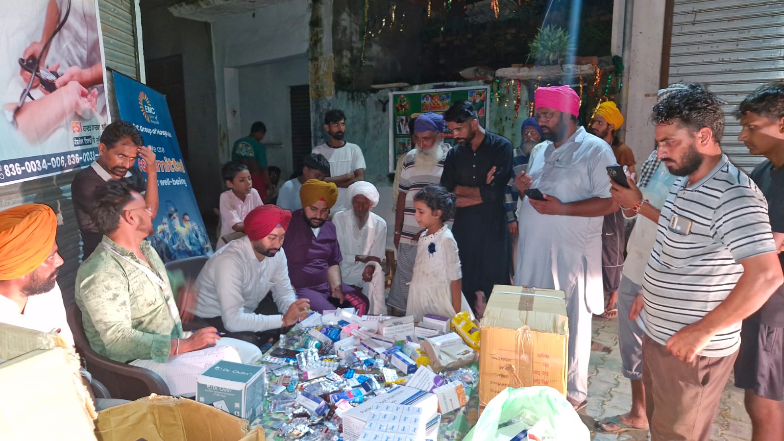 EMC Hospital Batala Free Medical Camp in Flood Areas