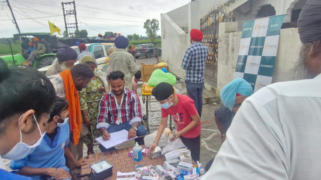 EMC Hospital Batala in Dera Baba Nanak Flood Area 4