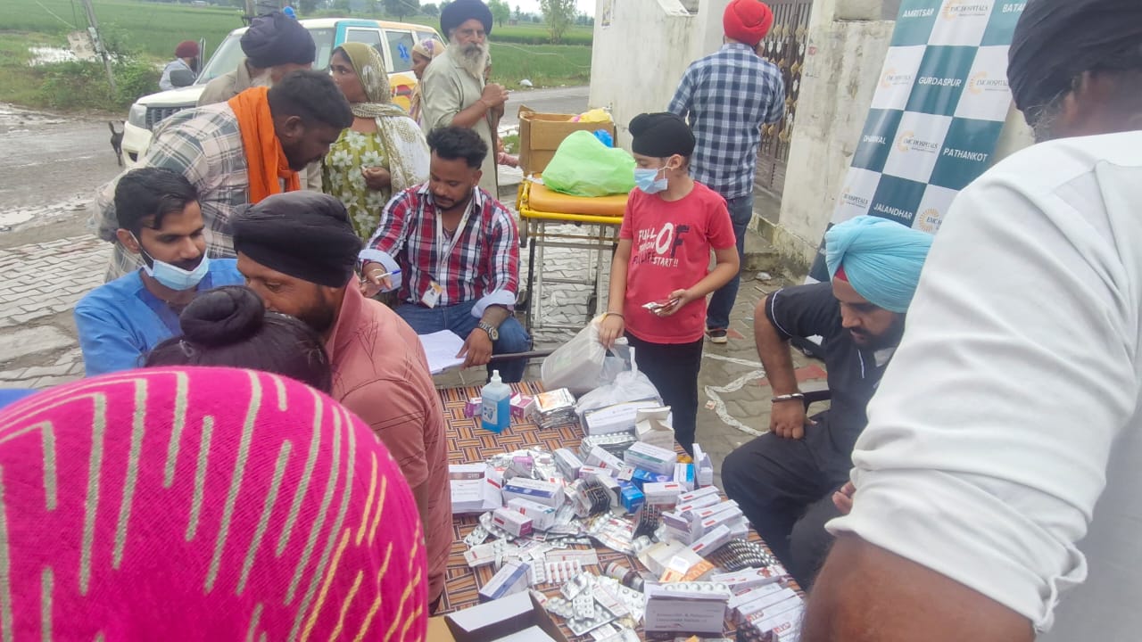 EMC Hospital Batala in Dera Baba Nanak Flood Area 6