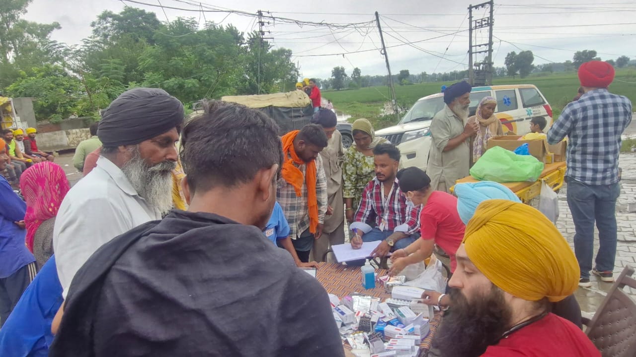 EMC Hospital Batala in Dera Baba Nanak Flood Area 7