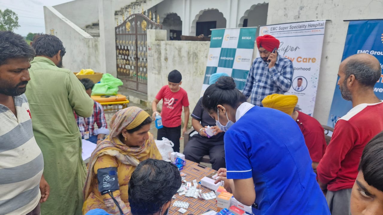 EMC Hospital Batala in Dera Baba Nanak Flood Area 8