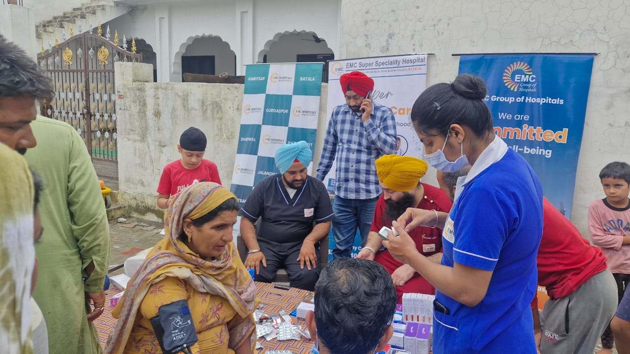 EMC Hospital Batala in Dera Baba Nanak Flood Area 9