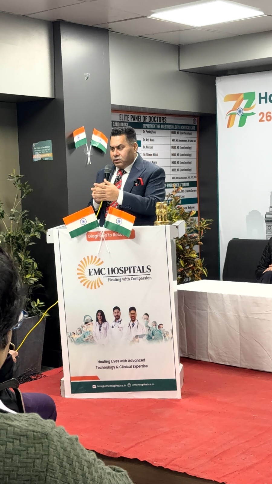 Republic Day at EMC Hospital