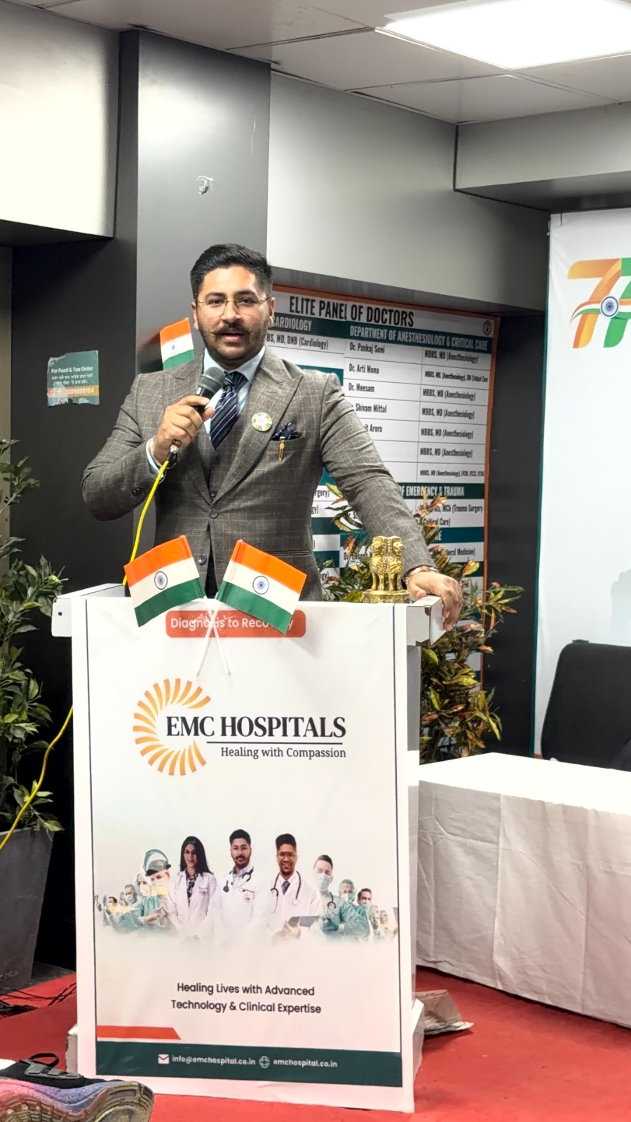 Republic Day at EMC Hospital